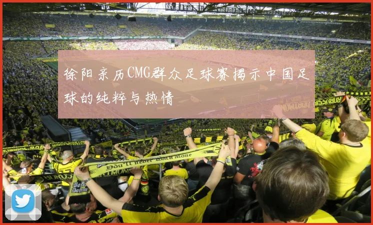徐阳亲历CMG群众足球赛揭示中国足球的纯粹与热情